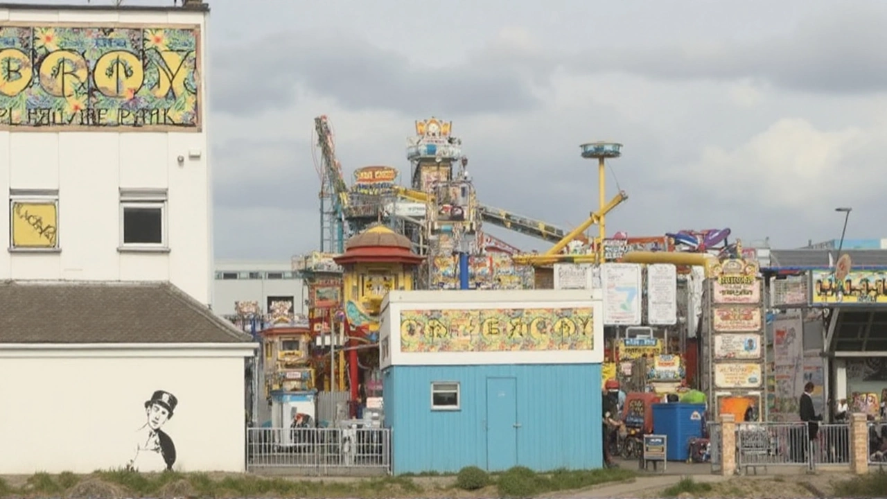 Banksy buzz at Welsh funfair fades after local artist tag surfaces